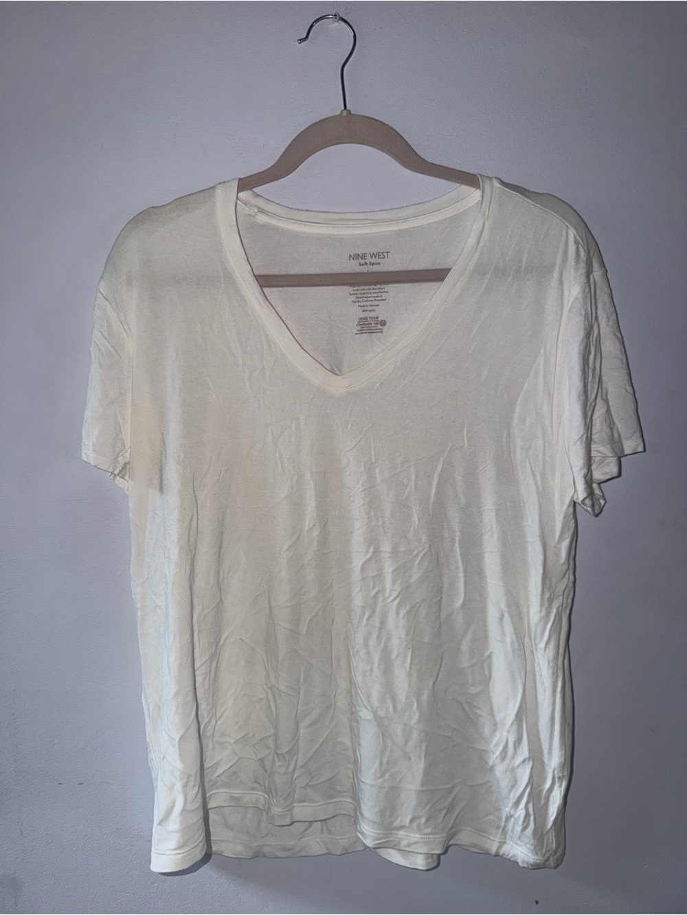 Nine West Woman’s V-Neck Short Sleeve Tee Shirt